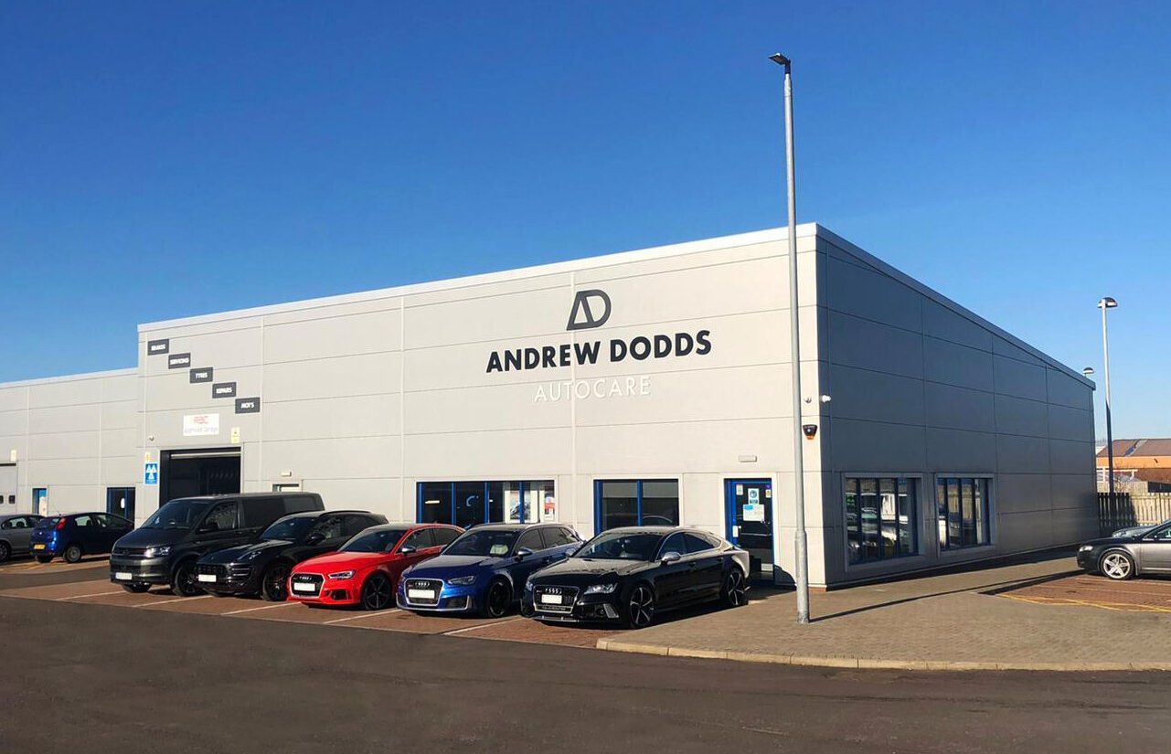 Andrew Dodds Autocare building in Ayr, Scotland