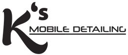 Logo for K's Mobile Detailing with large stylized letter K and the text "MOBILE DETAILING" underlined.