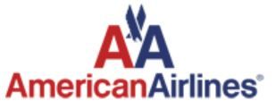 American Airlines logo: red and blue 
