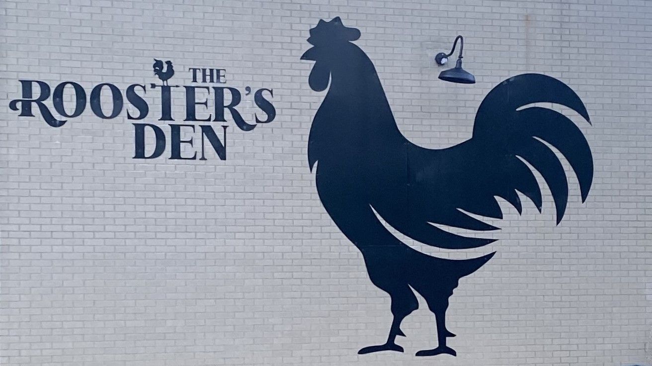 Business Name On A Wall — Newburgh, IN — The Rooster’s Den