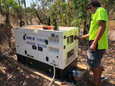 Installation of Electrical Post —  Macca's Electrical in Berrimah, NT