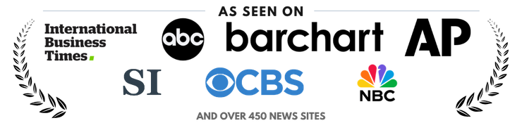 Elite Marketing Projects featured in major media outlets including International Business Times, ABC, Barchart, AP News, Street Insider, CBS, NBC, and over 450 news sites