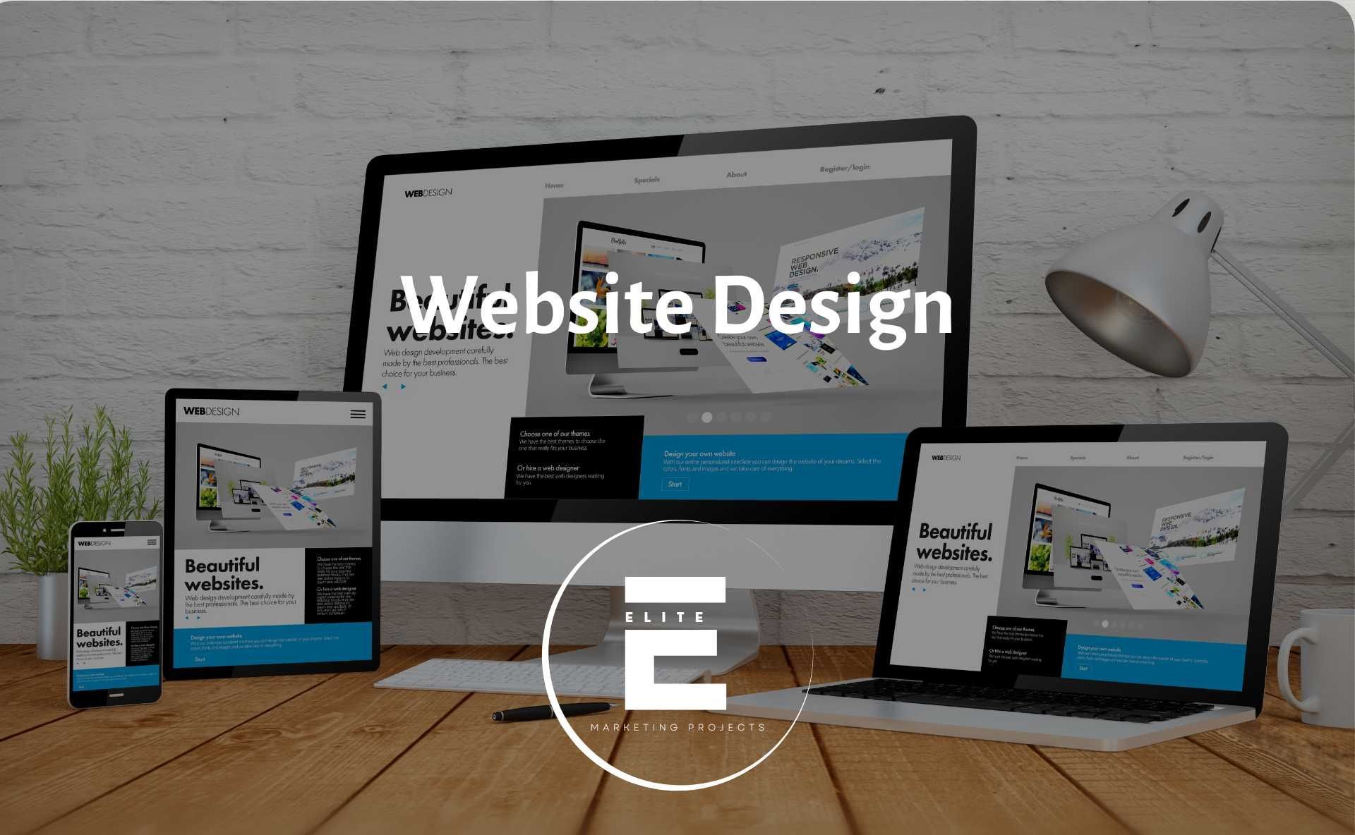 Elite Marketing Projects offers website design services making responsive, mobile friendly sites for improved user experience