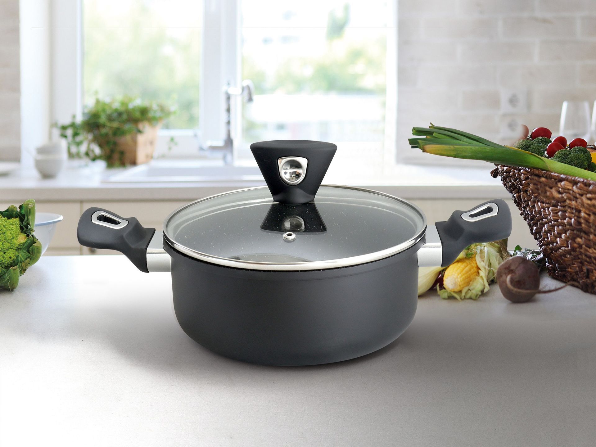 里奇IH湯鍋附玻璃蓋