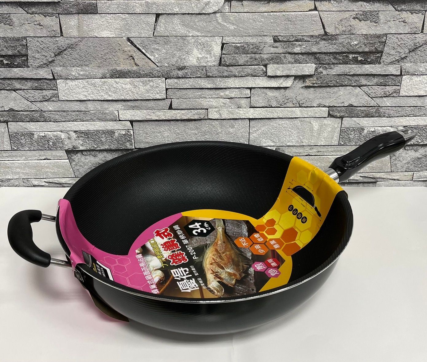 優得蜂巢式炒鍋34cm