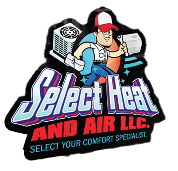 A logo for Select Heat and Air LLC