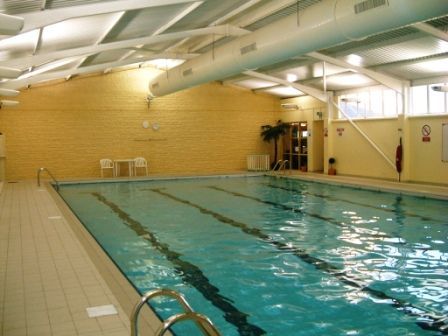 Chipping Campden Swimming Pool, a large indoor swimming pool in a building