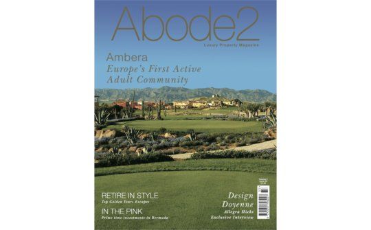 a magazine cover for abode2 shows a golf course