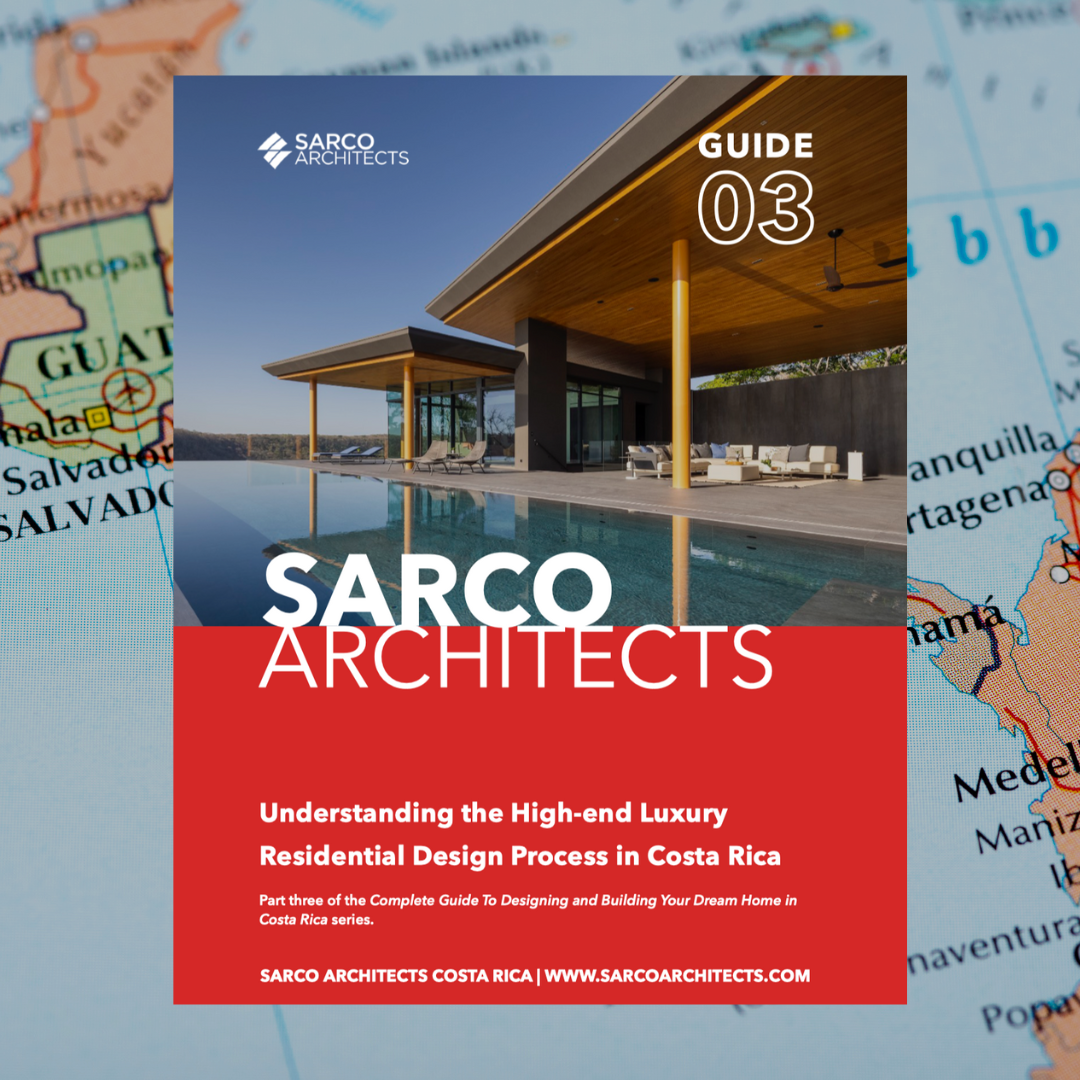 cover of the sarco architects free guide to navigating building permits in costa rica