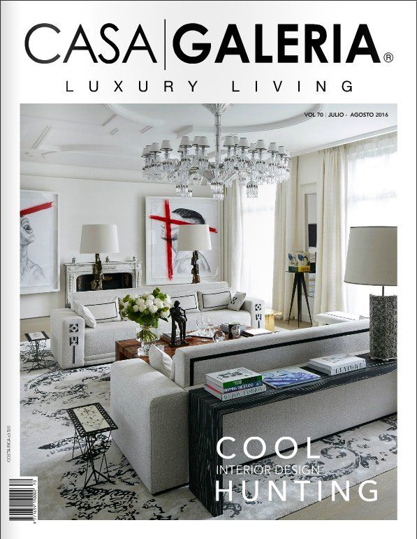 a magazine cover for casa galeria luxury living