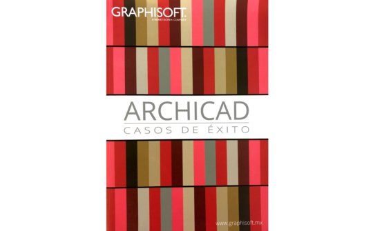 a book called archicad has a striped cover
