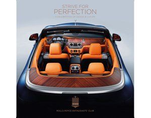 an advertisement for a car that says strive for perfection