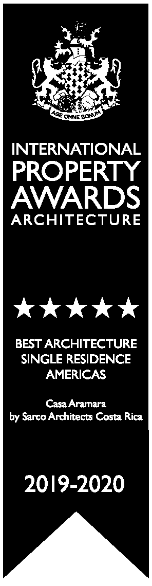 a black and white sign that says international property awards architecture