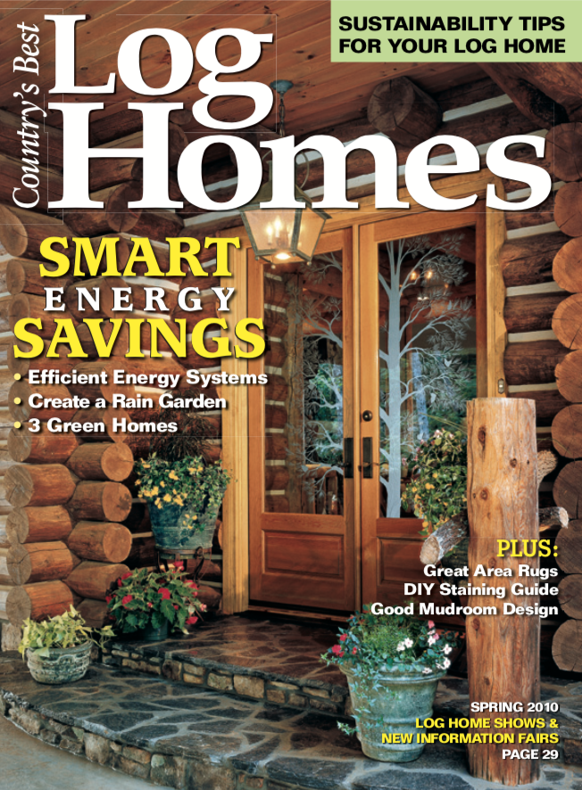 Log Homes magazine cover