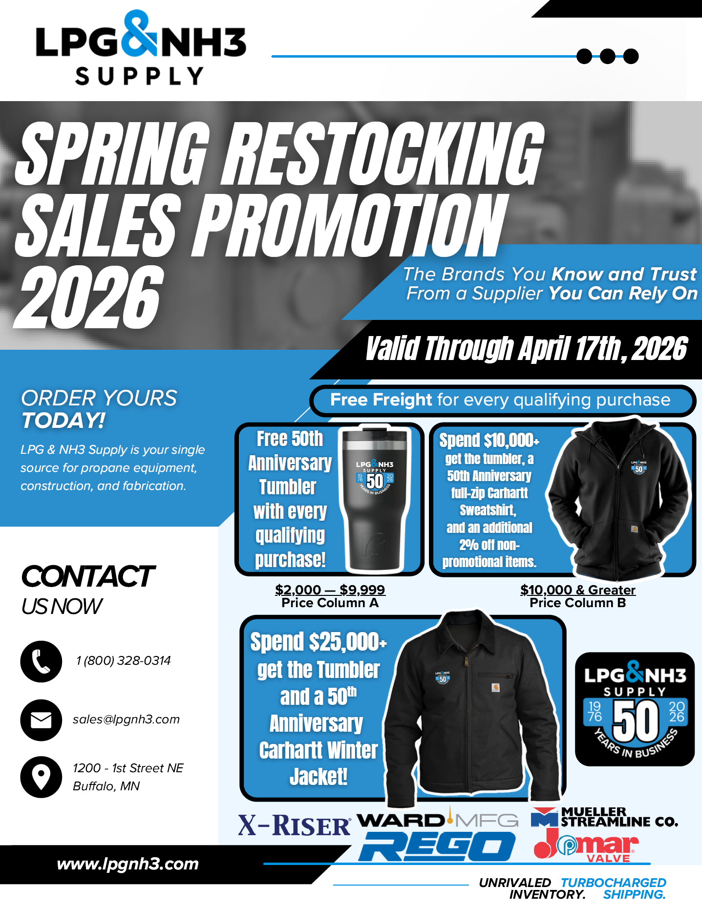 LPG & NH3 Suplly Spring Restocking Sales Promotion