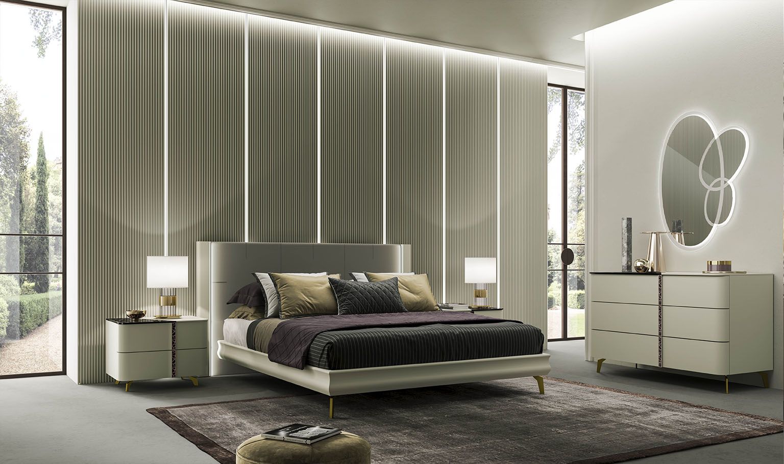 letto matrimoniale con cabina armadio