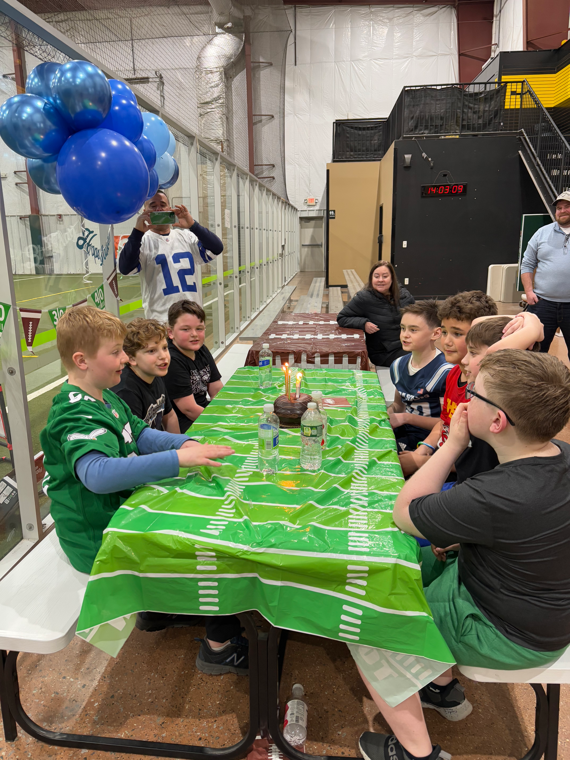 Sparta NJ birthday party at The Fieldhouse with Unique Parties by Katie, kids celebrating with crafts and games.