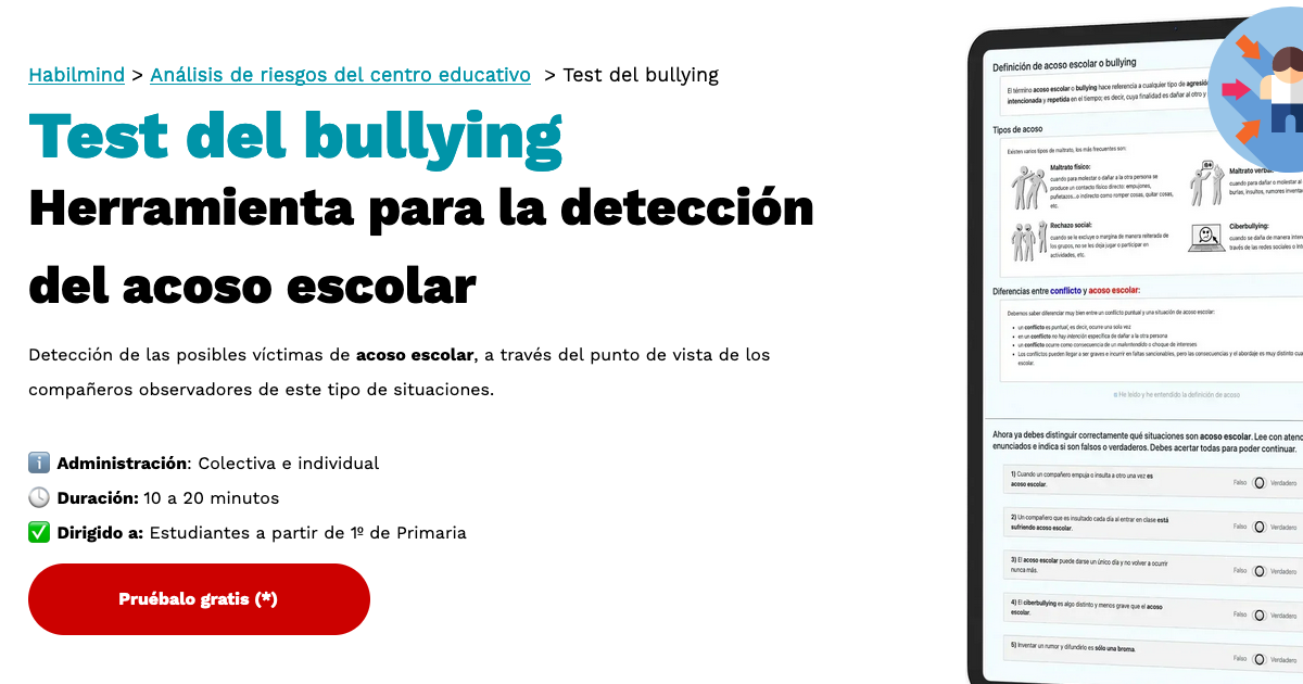 Herramienta de detección del acoso escolar / bullying