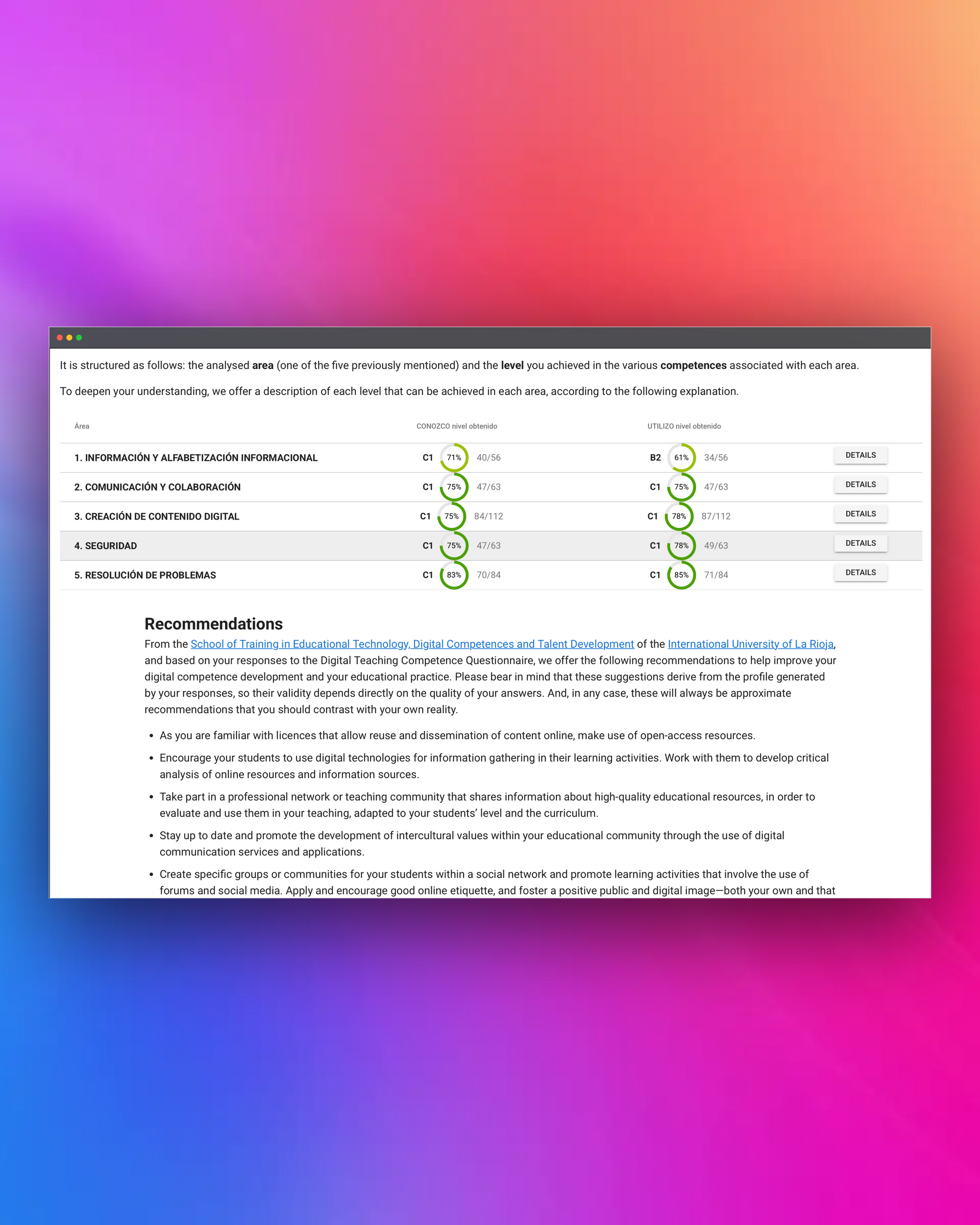 Tool indicators
