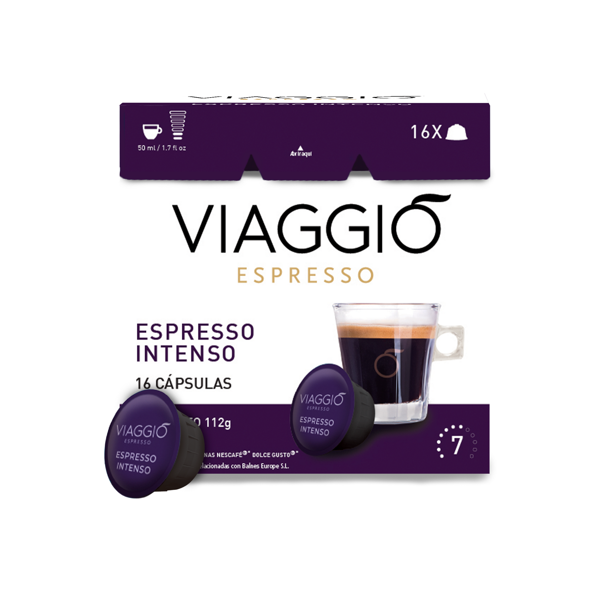 Cápsulas de café compatibles con Dolce Gusto Viaggio Espresso Espresso Intenso