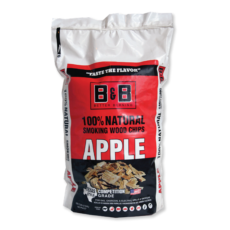 180 cubic inch bag of B&B Apple Smoking Wood Chips