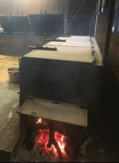 post oak burning in kilns