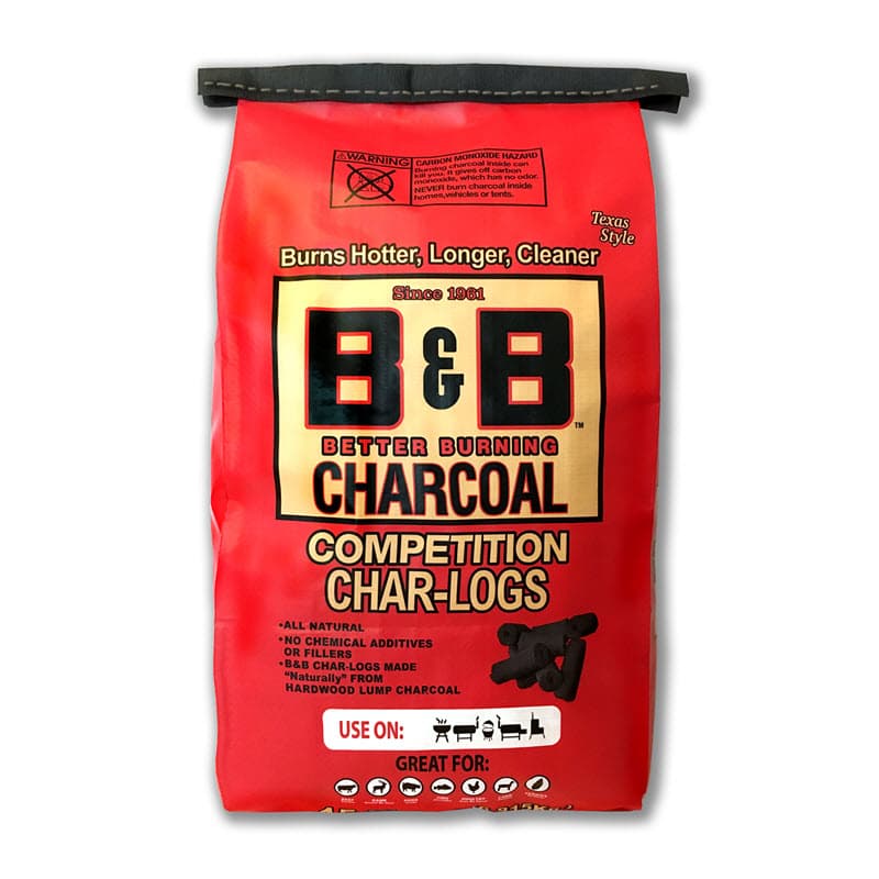 15lb bag of B&B Competition Char-Logs Charcoal