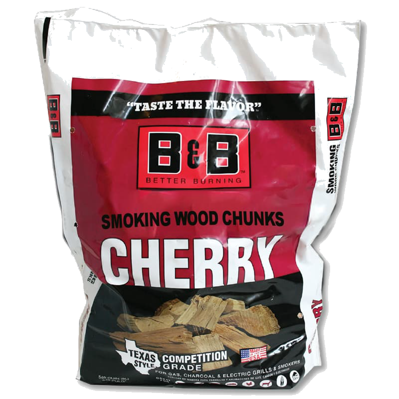 549 cubic inch bag of B&B Cherry Smoking Wood Chunks