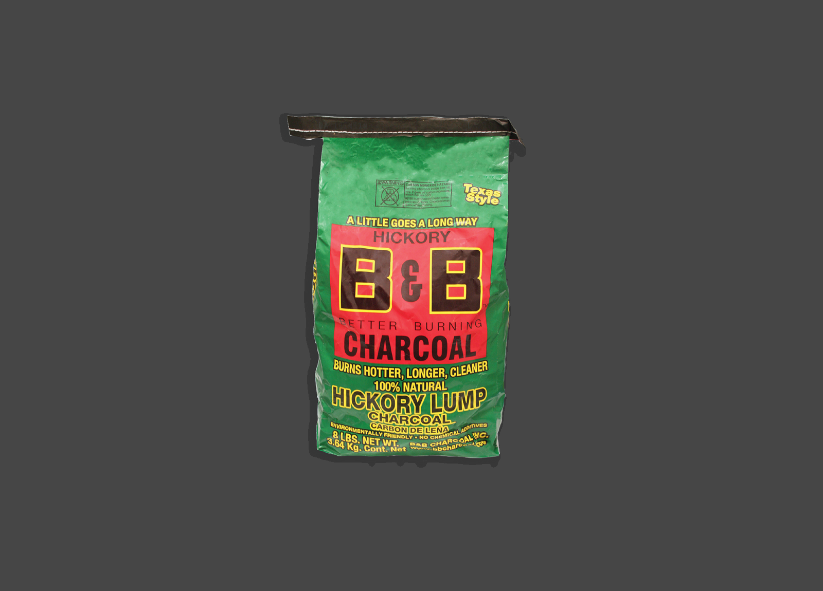 Bag of B&B Hickory Lump Charcoal