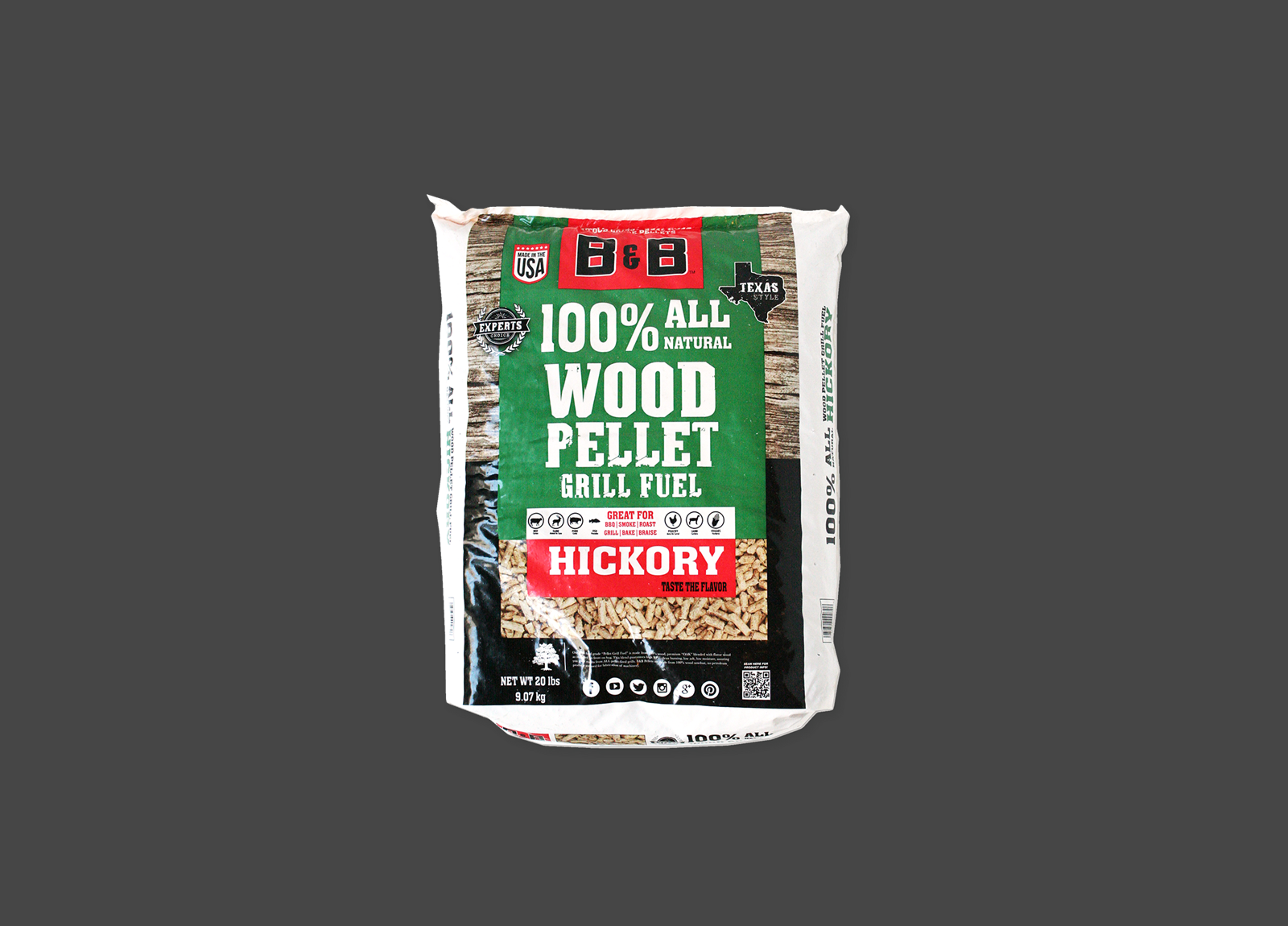 Bag of B&B Hickory Pellets