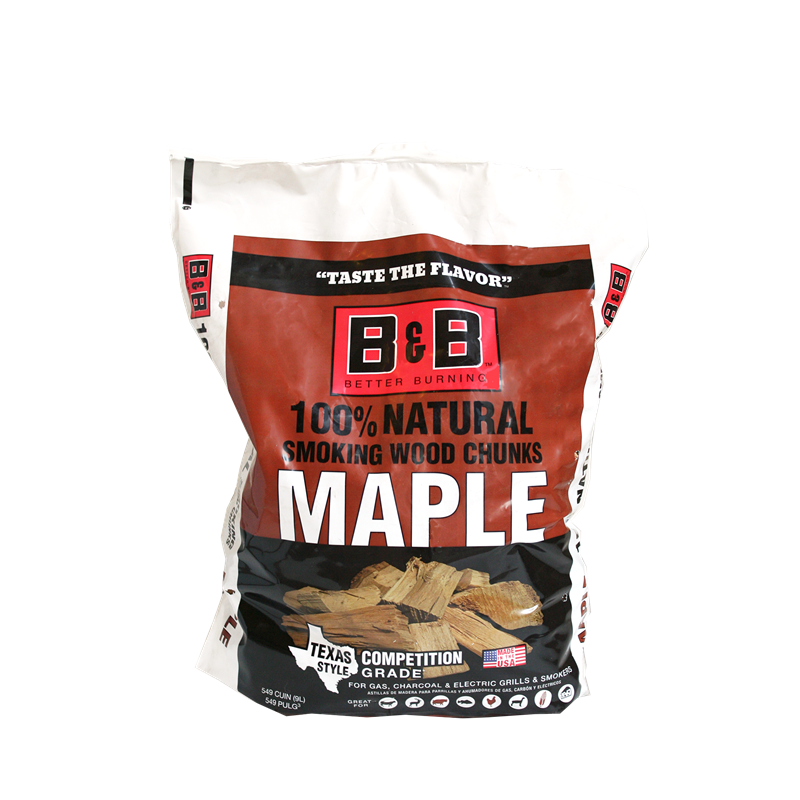 549 cubic inch bag of B&B Maple Smoking Wood Chunks