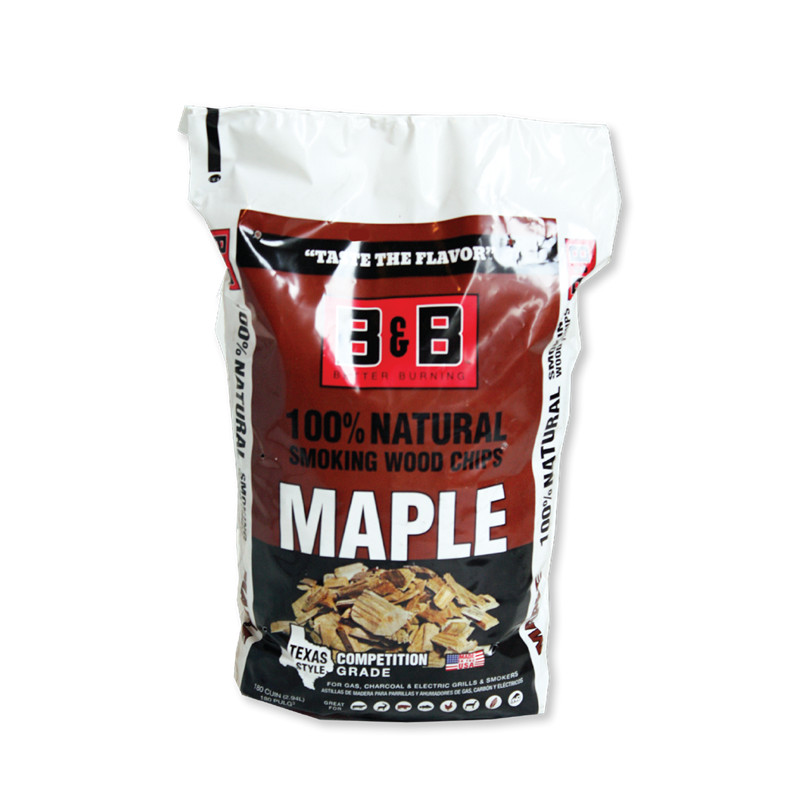 180 cubic inch bag of B&B Maple Smoking Wood Chips