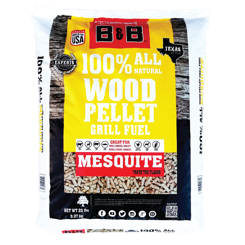 Bag of B&B Mesquite Wood Pellets