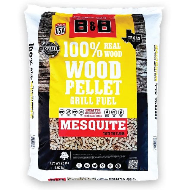 Hivvago 20 Pounds Apple Wood Pellets 100% All-Natural For Pellet Grills