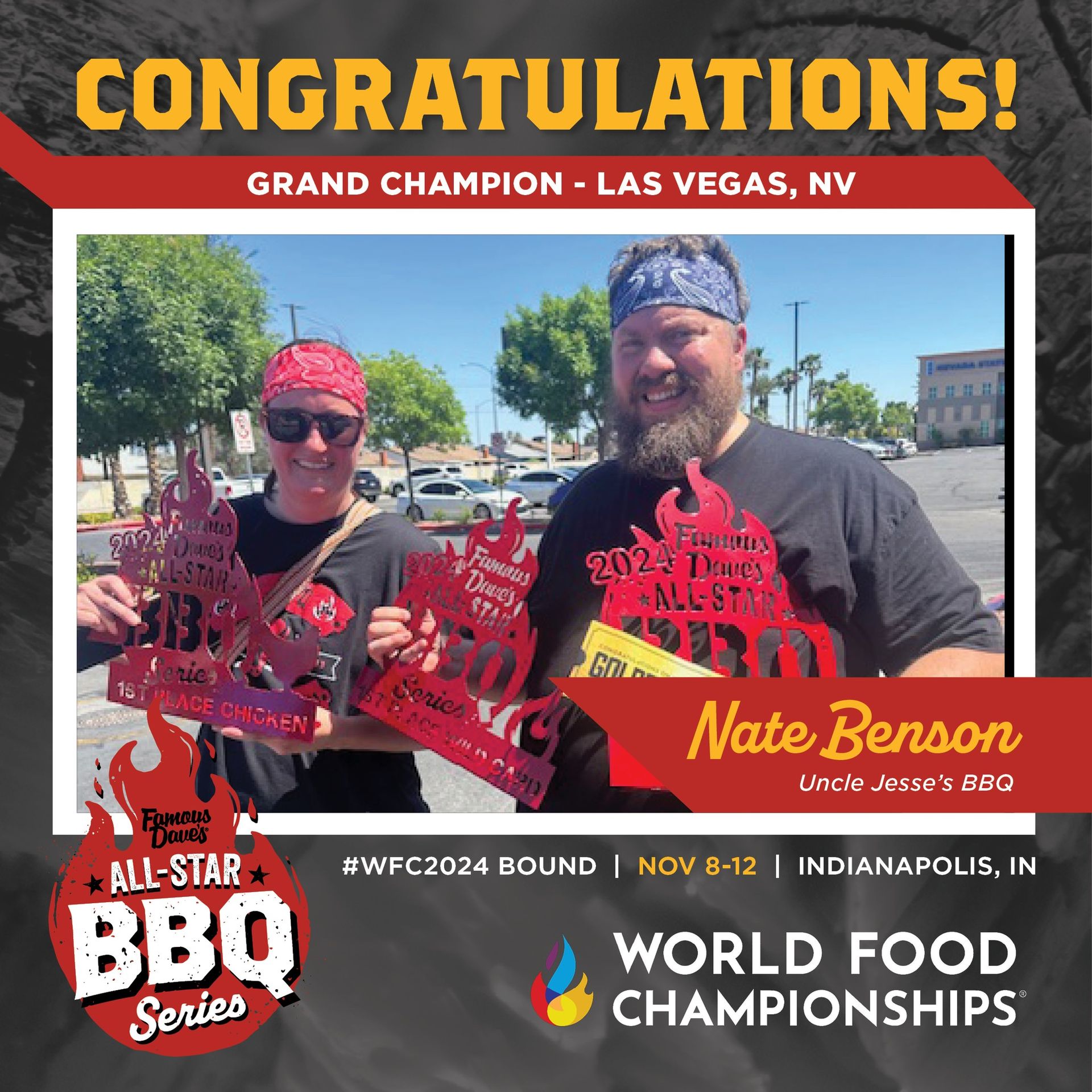 B&B Team Members Nate & Miriam Benson, Pitmasters of Uncle Jesse's BBQ