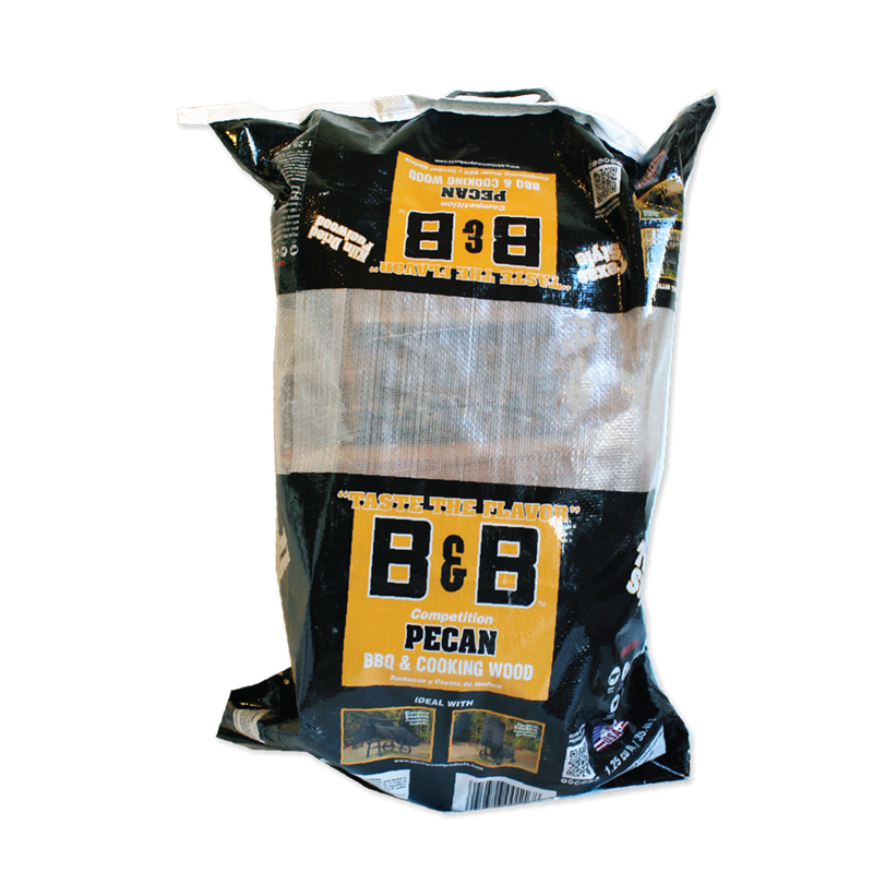 1.25 cubic foot bag of B&B Pecan BBQ & Cooking Wood