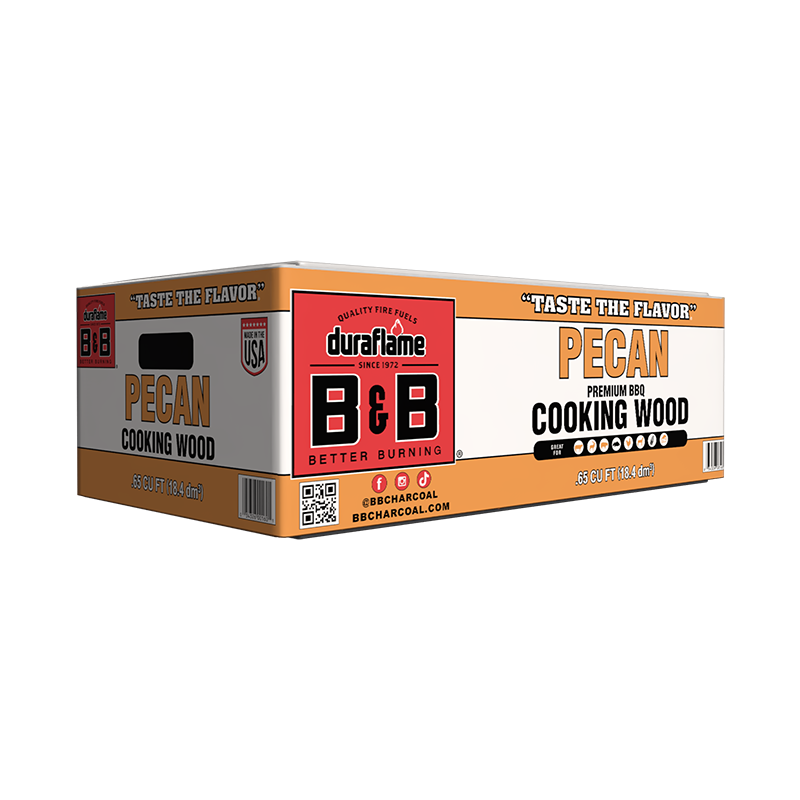 .65 cubic foot box of B&B Pecan BBQ & Cooking Wood