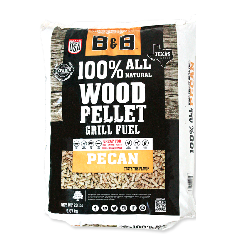 20 lb bag of B&B Pecan Wood Pellets