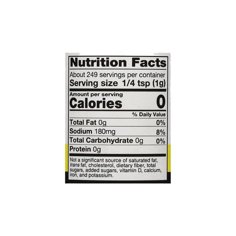 B&B Texas Chicken Scratch rub nutrition facts