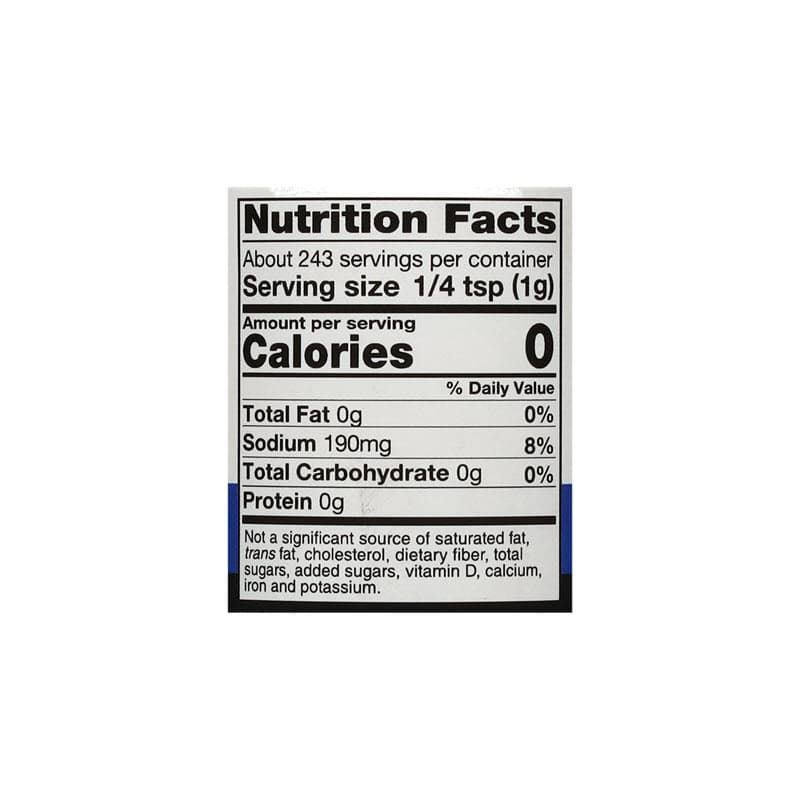B&B Texas Trinity Season All Rub nutrition facts