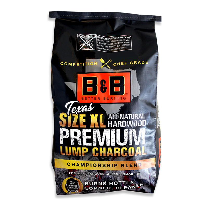 Bag of B&B Size XL Premium Lump Charcoal Championship Blend