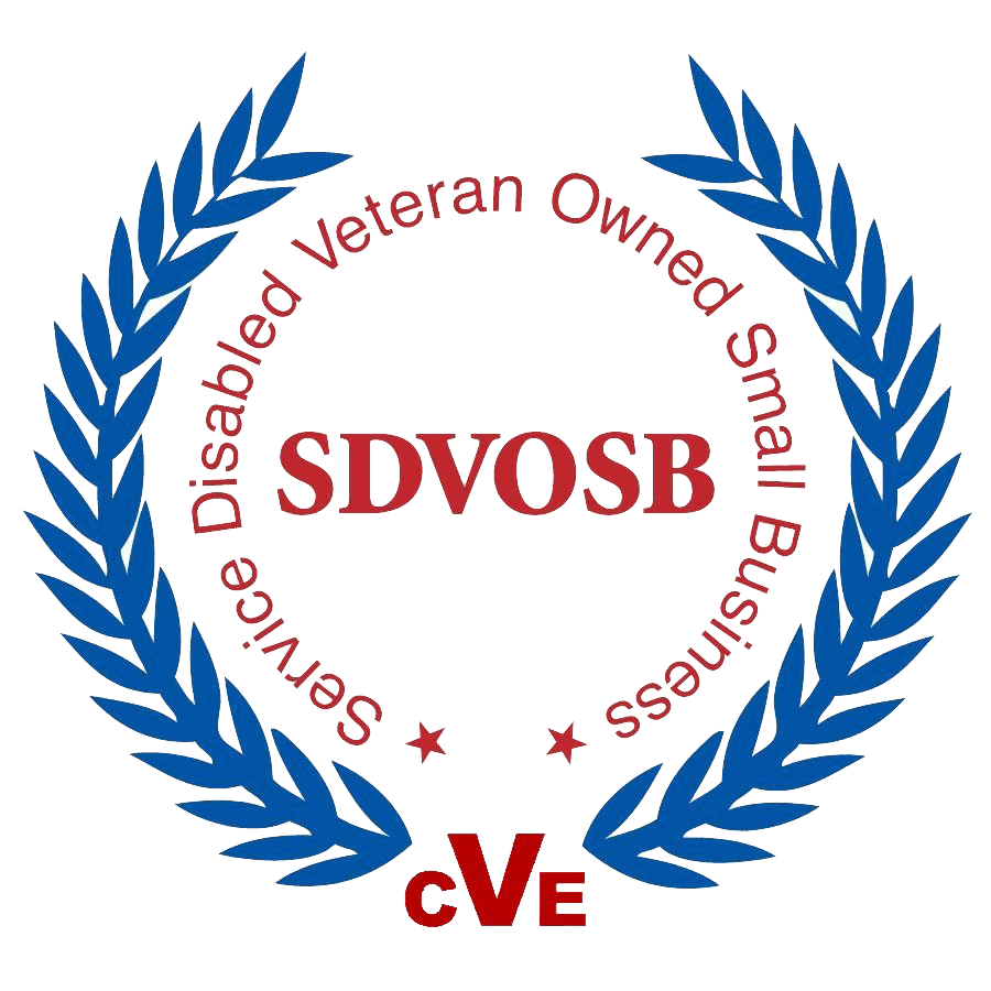A logo for disabled veteran owned small business