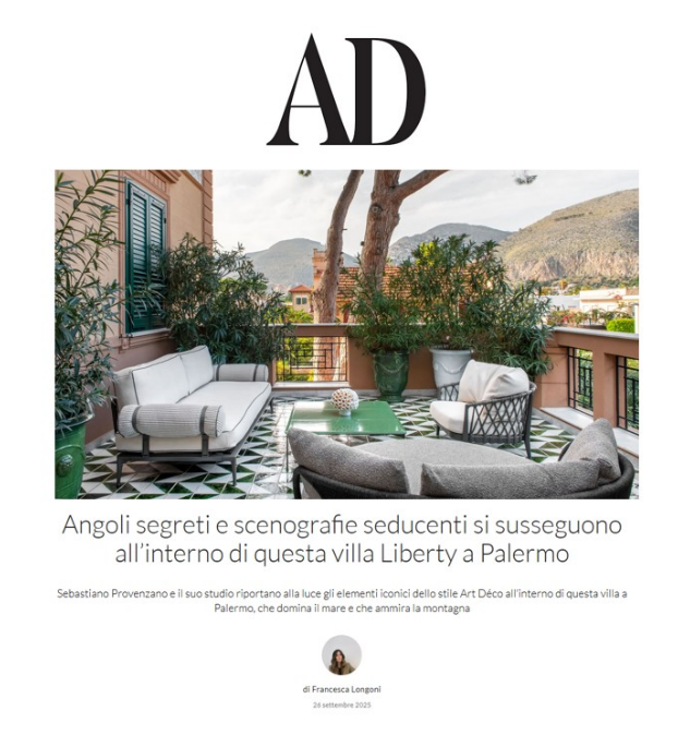 AD - La villa a Palermo dalle linee Liberty e dal gusto Art Déco