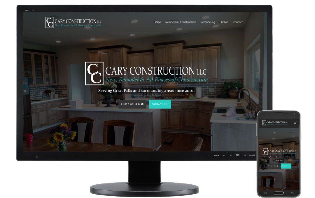 Cary Construction- Website Design For Contractors