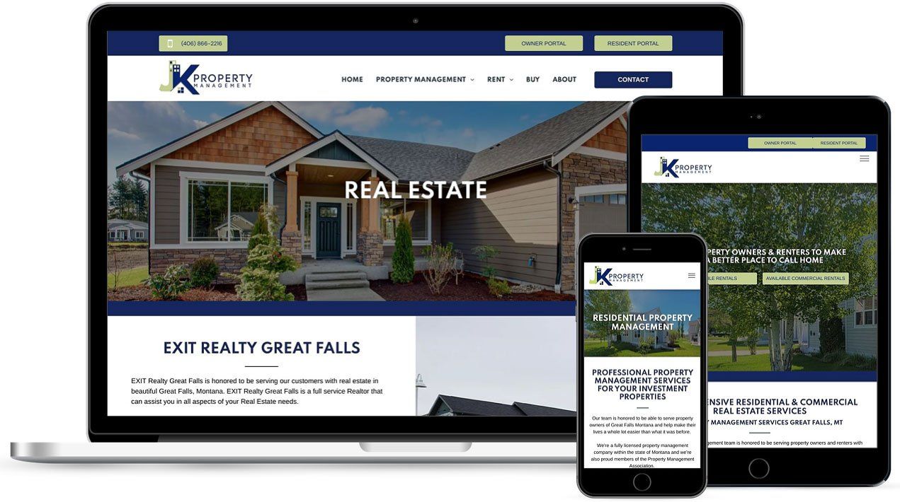 JK Property Management Website Design Mockup