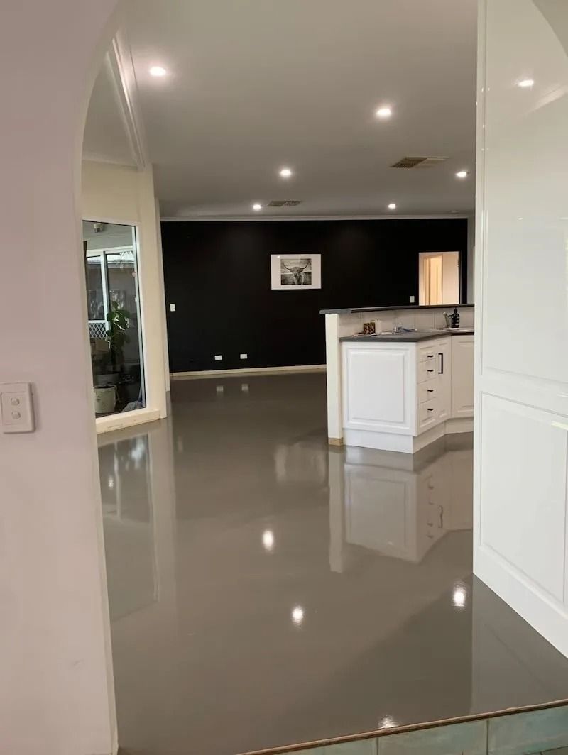 Modern Interior: Open Floor Plan With Grey Epoxy Flooring — Ozwide Flooring In Ciccone, NT