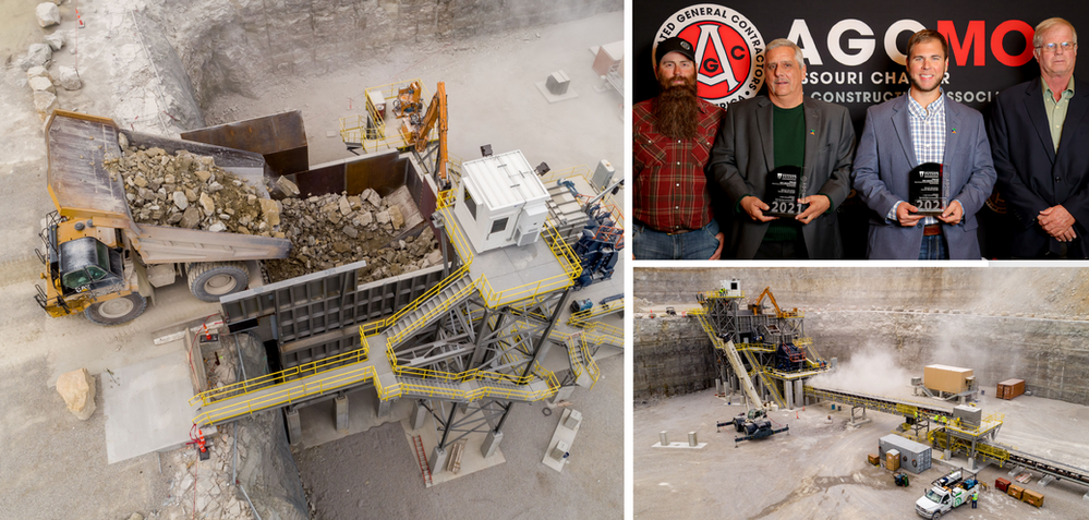 A group of men are standing in front of a sign that says agcmc.