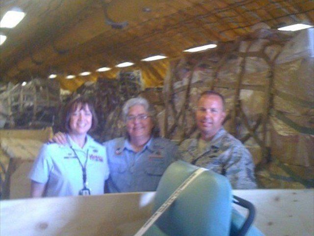 Our Denton Mission of LOVE C17 cargo plane, destined for Honduras is loaded and ready to take off from the 910TH Vienna Air Wing. Awesome job, once again Kevin Massey.