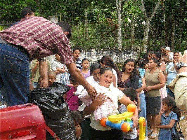 Our surplus makes so many happy in our world of need. Check out the people in line waiting for a little something to call their own.