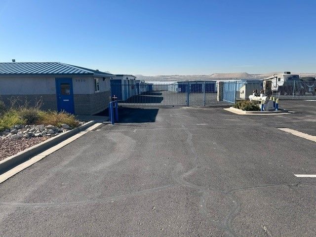 Parking Lot with Buildings - El Paso, TX - Sunland Park Self Storage